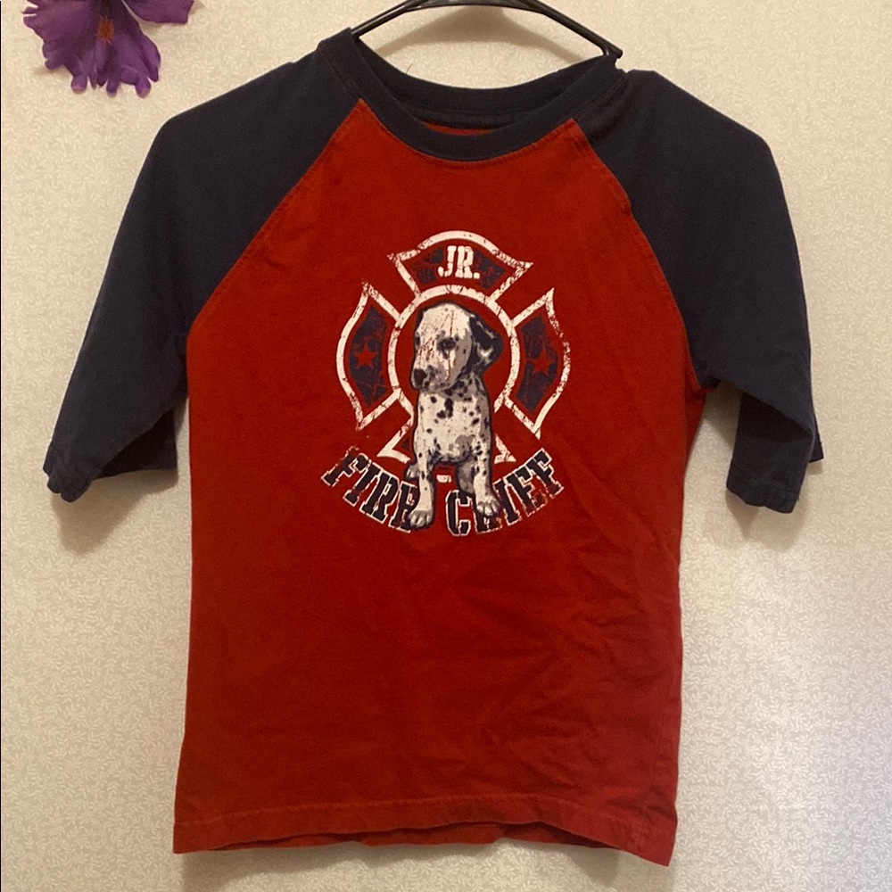 Greendog Red and Black Short Sleeve Tee Casual